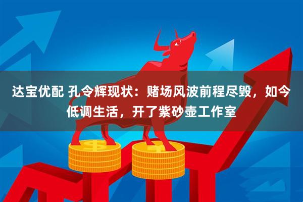 达宝优配 孔令辉现状：赌场风波前程尽毁，如今低调生活，开了紫砂壶工作室